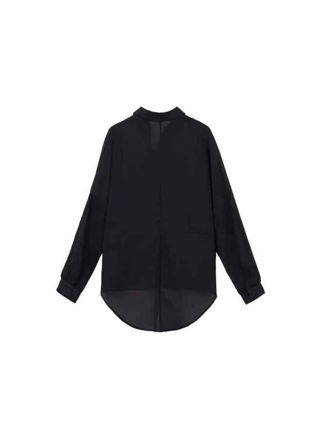 Asymmetrical Tunic Black - Image 3