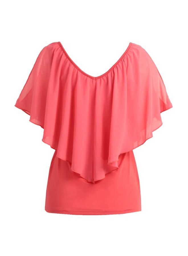 Cold Shoulder Tunic Pink - Image 2