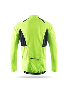 Generic Long Sleeves Cycling Jersey Green  - Image 2