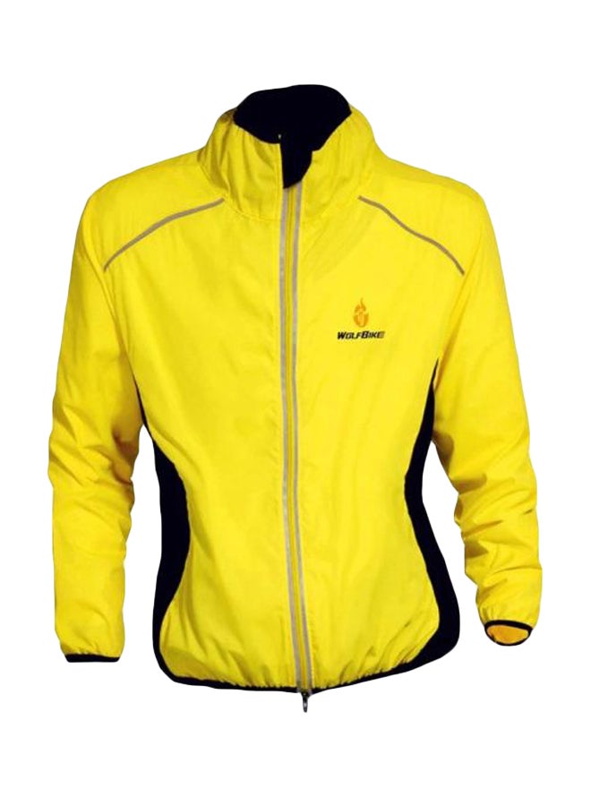 Long Sleeves Riding Jacket Yellow - Image 1