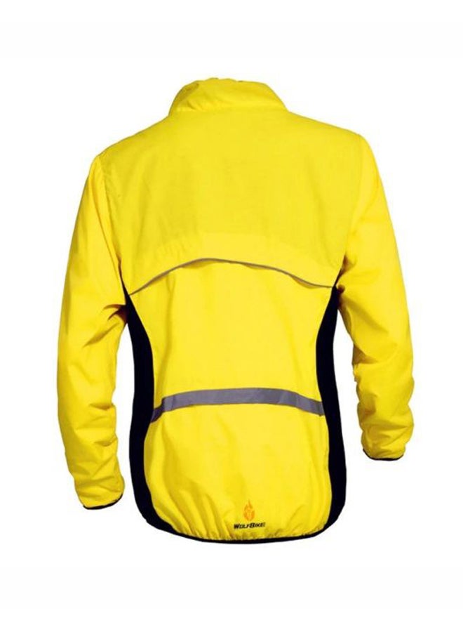 Long Sleeves Riding Jacket Yellow - Image 2