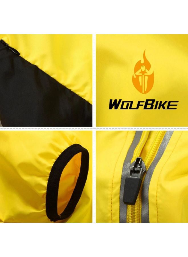 Long Sleeves Riding Jacket Yellow - Image 4