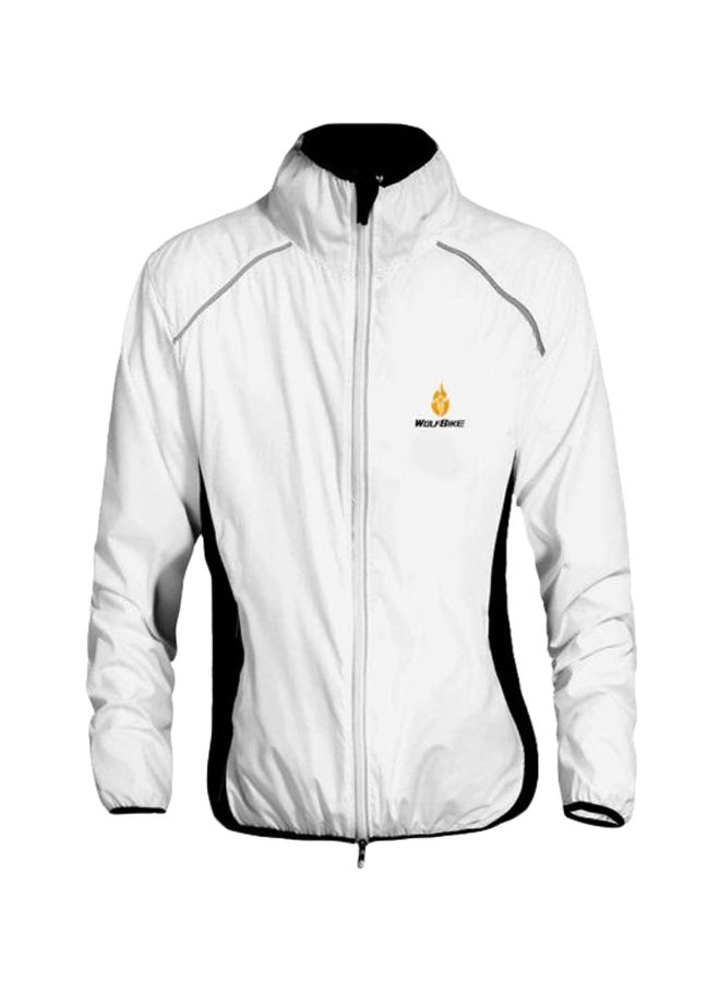 Long Sleeves Riding Jacket White - Image 1