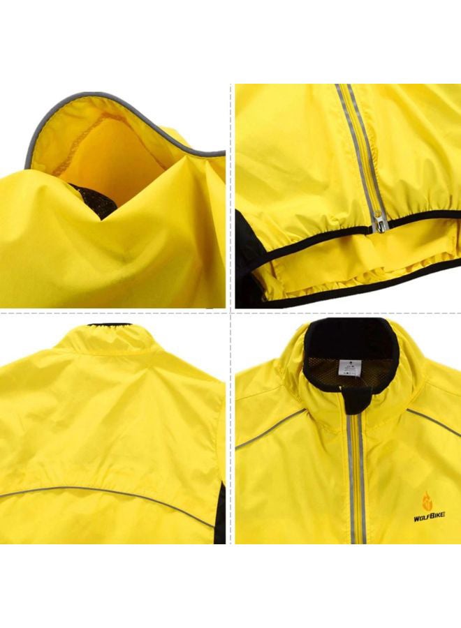 Long Sleeves Riding Jacket Yellow - Image 3