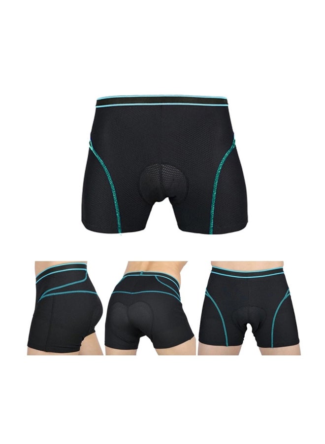 Breathable Cycling Shorts Pants Black/Blue  - Image 3