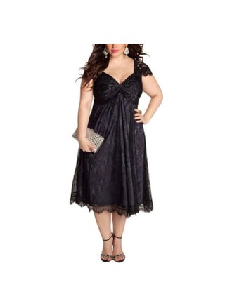 Floral Lace Dress Black - v1555322696/N22674171V_1