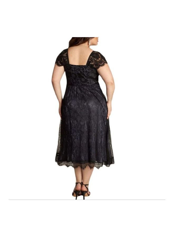 Generic Floral Lace Dress Black  - Image 2