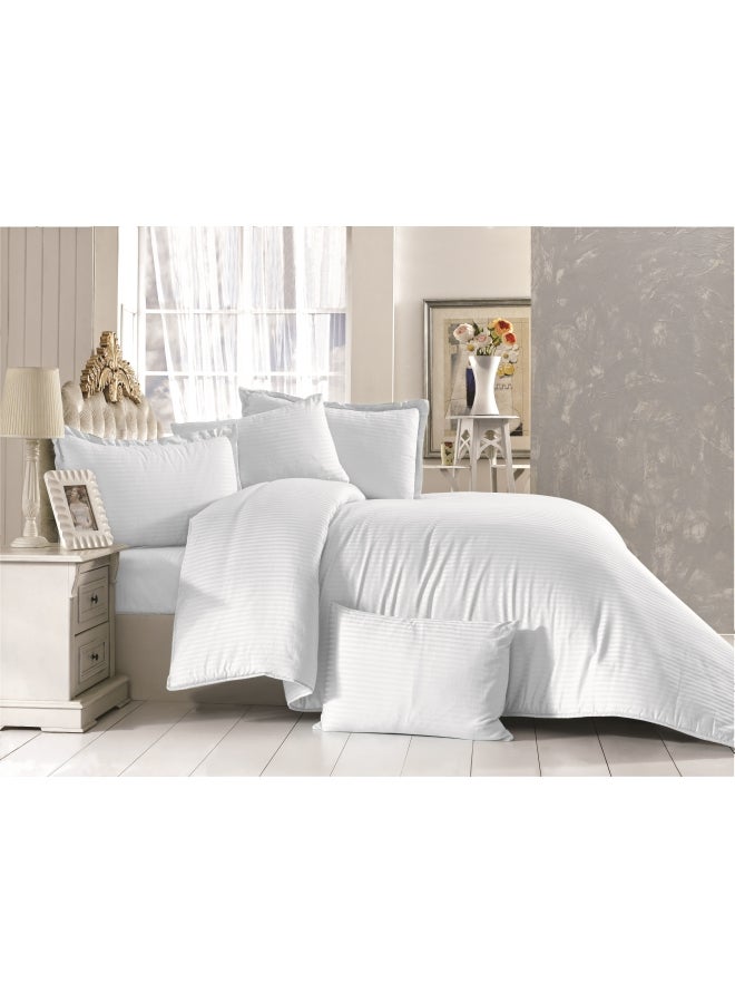 REGAL IN HOUSE Striped Comforter Cotton White 