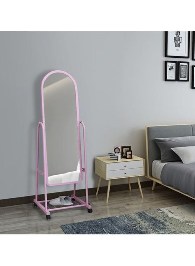 ALMUFARREJ Dressing Mirror With Holder Pink 33x152cm