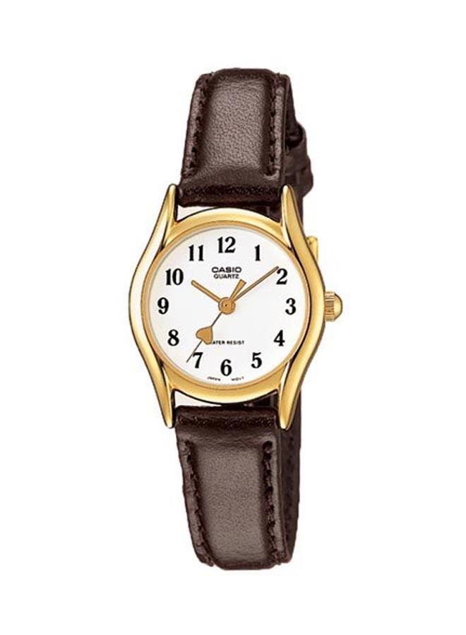 CASIO Women's Quartz Waterproof Leather Analog Watch LTP-1094Q-7B5RDF - 29 mm - Brown  - Image 1