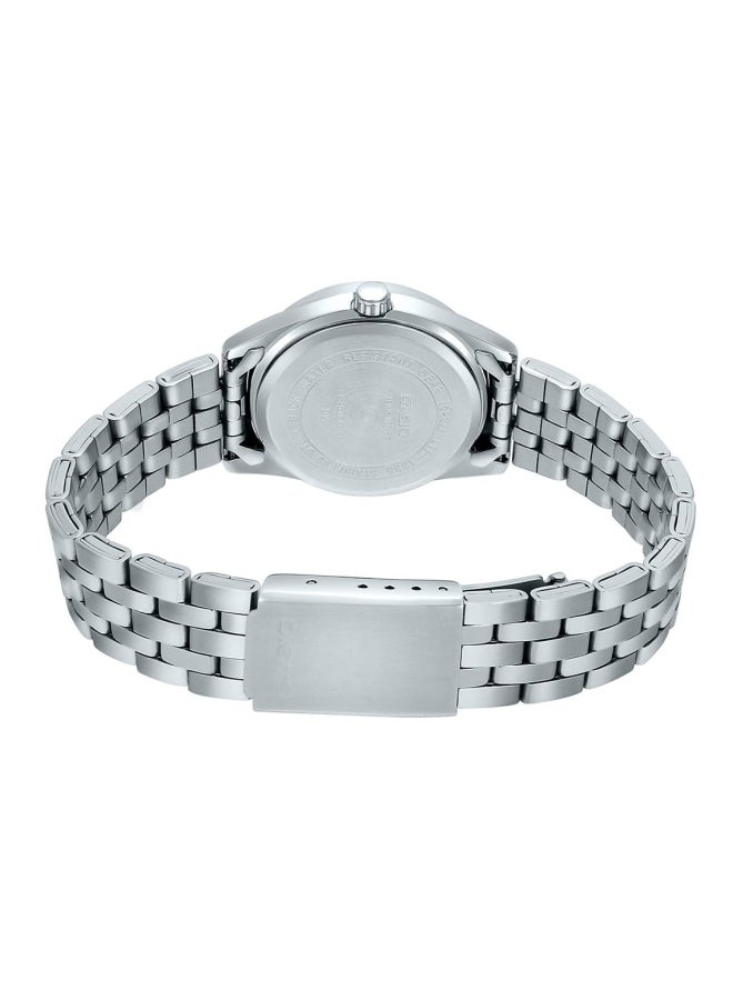 كاسيو ساعة يد إنتيسر كوارتز بعقارب طراز LTP-1335D-2AVDF - 30 مم - فضي للنساء - Image 2