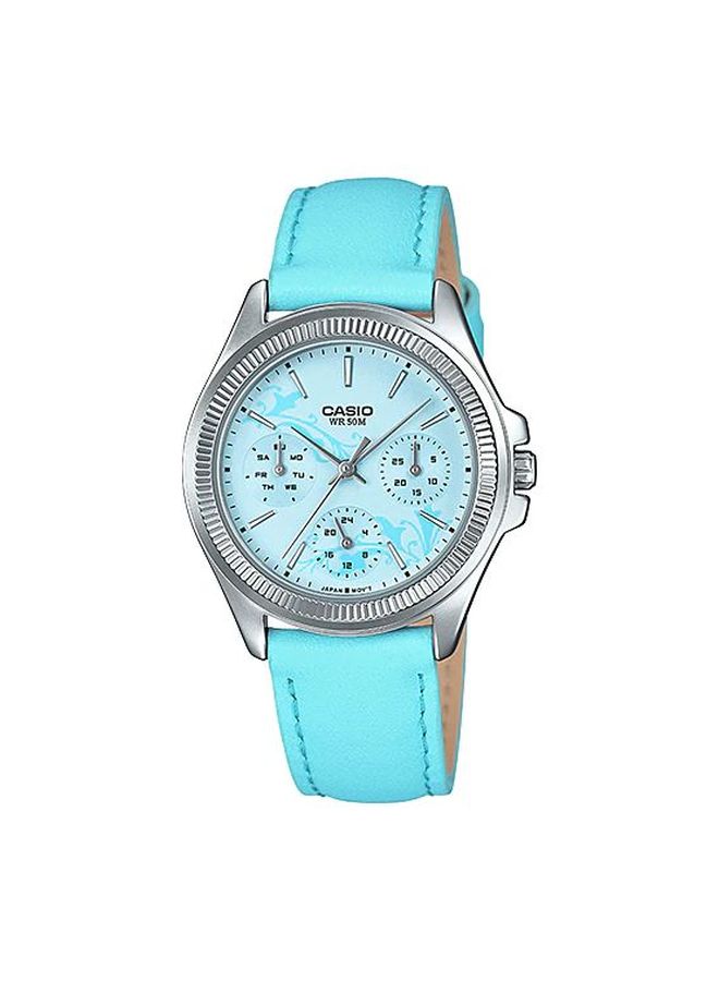 CASIO Women's Enticer Chronograph Watch LTP-2088L-2AVDF - 33 mm - Blue - Image 1