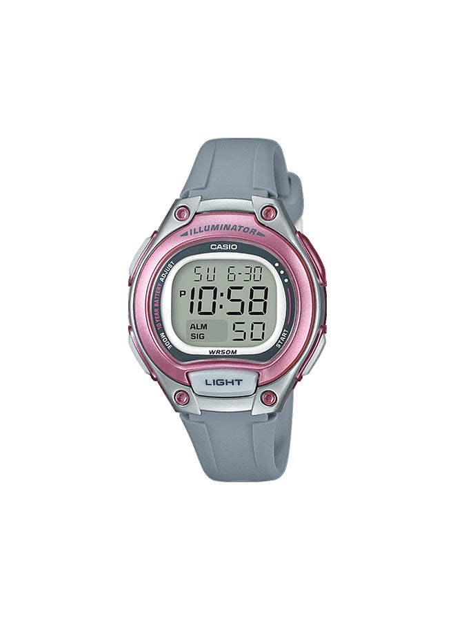 CASIO Women's Illuminator Water Resistant Digital Watch LW-203-2AVDF - 38 mm - Grey - Image 1