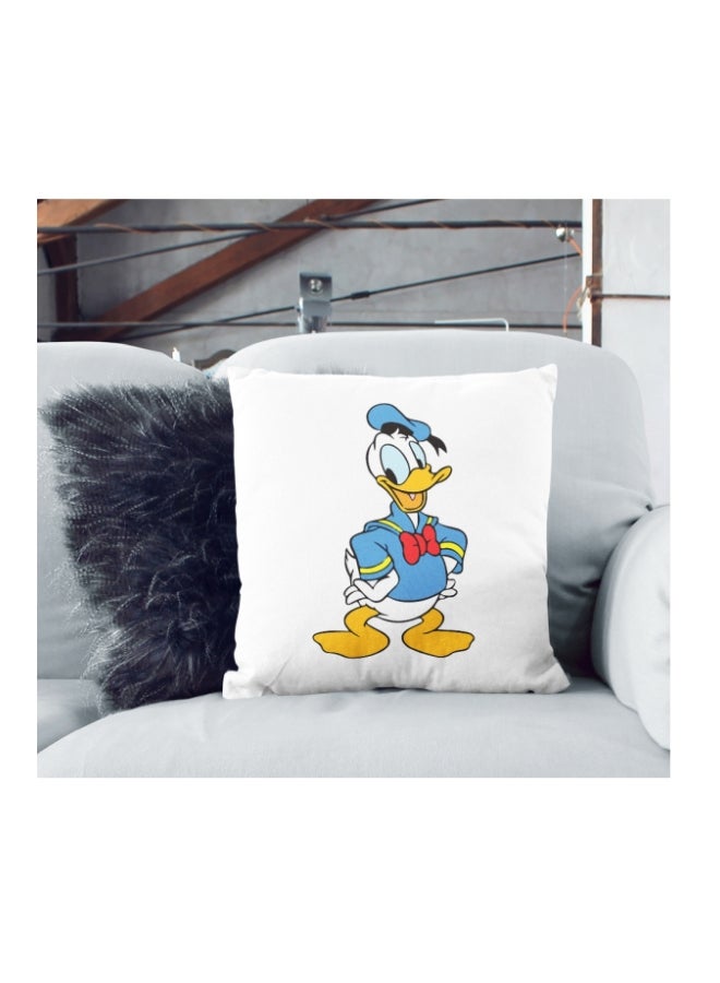 Donald Duck Printed Decorative Pillow Blue/Orange/White 16x16inch - Image 2