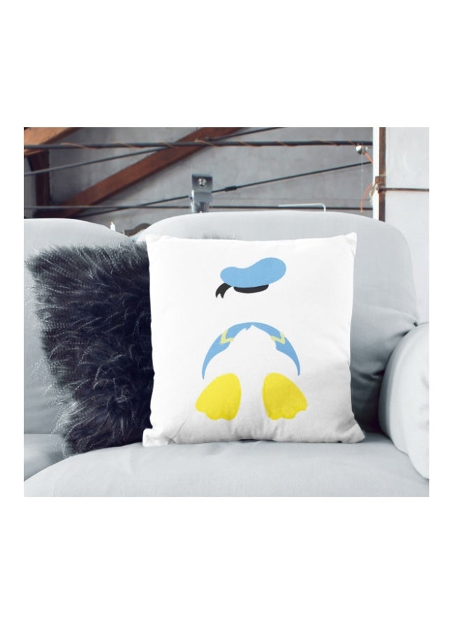 Donald Duck Printed Decorative Pillow Blue/Orange/White 16x16inch - Image 2