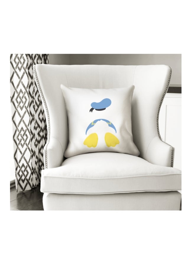 Donald Duck Printed Decorative Pillow Blue/Orange/White 16x16inch - Image 3