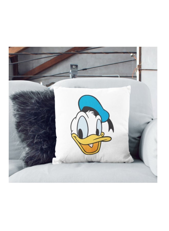 Donald Duck Printed Decorative Pillow Blue/Orange/White 16x16inch - Image 2