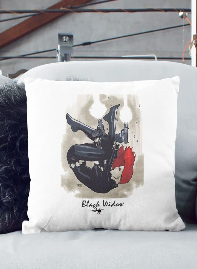 Avengers Themed Throw Pillow White/Grey/Black 16x16inch - Image 2