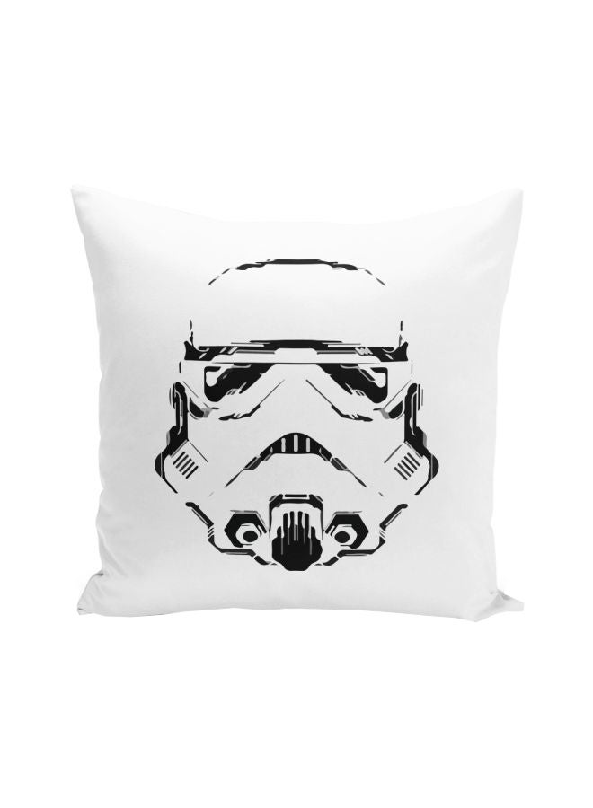 Star Wars Printed Decorative Pillow Black/White 16x16inch - Image 1