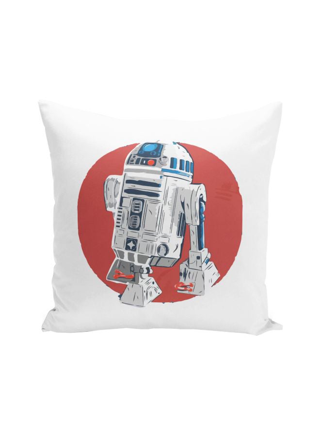 Star Wars Printed Decorative Pillow Red/Grey/White 16x16inch - Image 1