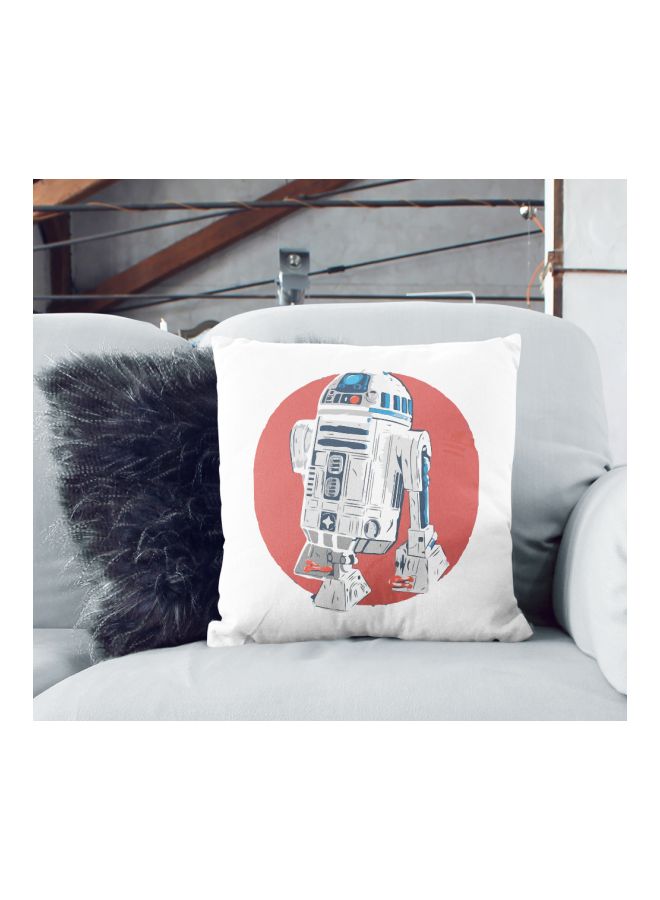Star Wars Printed Decorative Pillow Red/Grey/White 16x16inch - Image 2