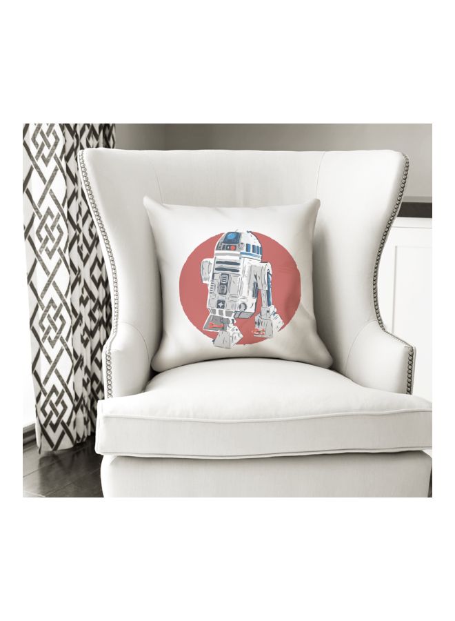 Star Wars Printed Decorative Pillow Red/Grey/White 16x16inch - Image 3