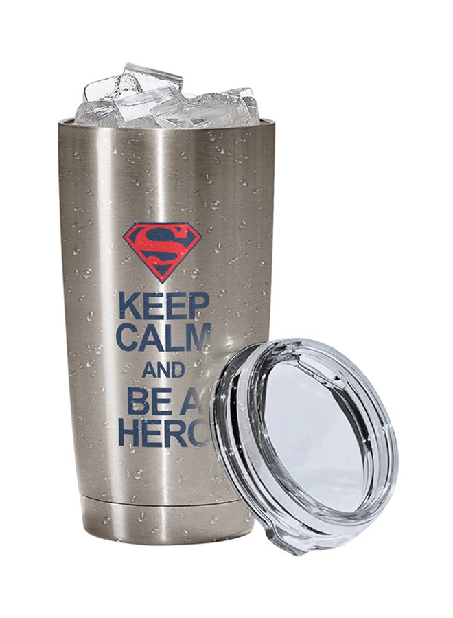 LOUD UNIVERSE Hero Superman Stainless Steel Tumbler Multicolor MultiColor 