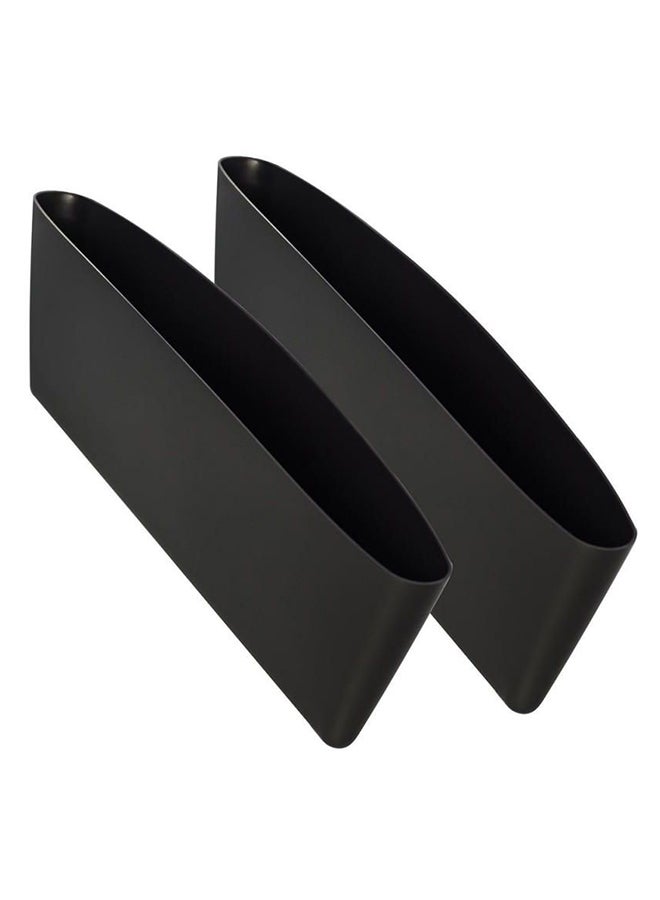 2 -Piece Plastic Car Seat Gap Filler Catcher Drop Organizer Catcher Pocket Between Seat And Console