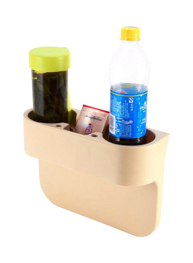 حامل الأكواب بالسيارة 3 في 1 متعدد الوظائف ومحمول يثبت بمقعد السيارة لحمل المشروبات والهاتف الخلوي