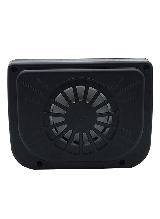 مروحة تهوية تعمل بالطاقة الشمسية ومزودة بفتحات مصنوعة من أكريلونتريل بوتادين ستايرين، تثبت بنافذة السيارة