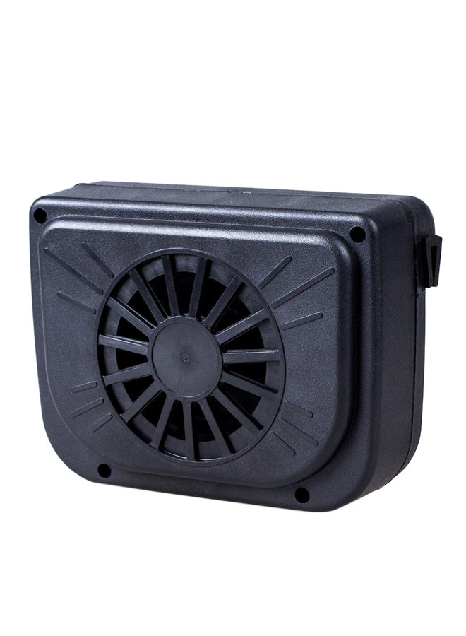 مروحة تهوية آلية للسيارة بلون أسود