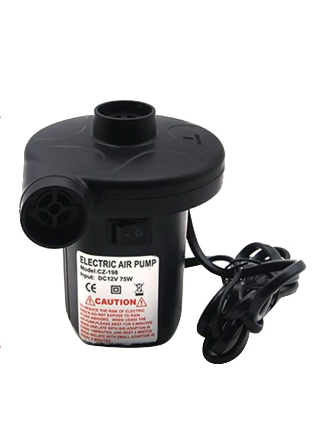 Generic Portable Air Pump 12 V Electric Air Pump With 3 Universal Nozzle Adaptors 