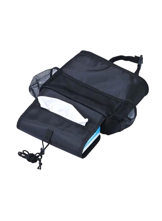 Generic Multi-Pocket Organizer Hanging Bag With Tissue Box 