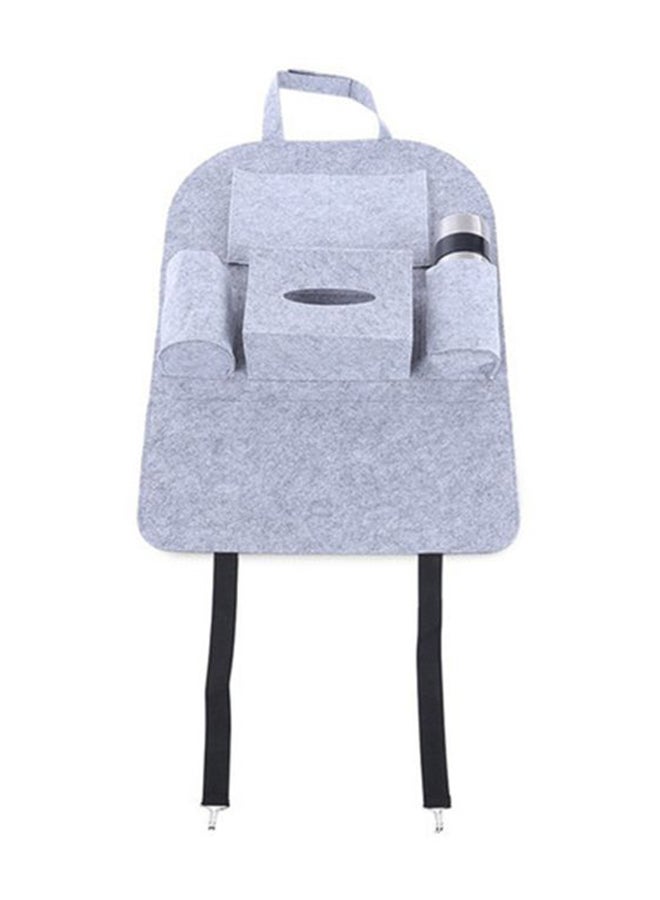 Universal Felt Car Seat Back Storage Bag Backseat Holder Pockets Car Black