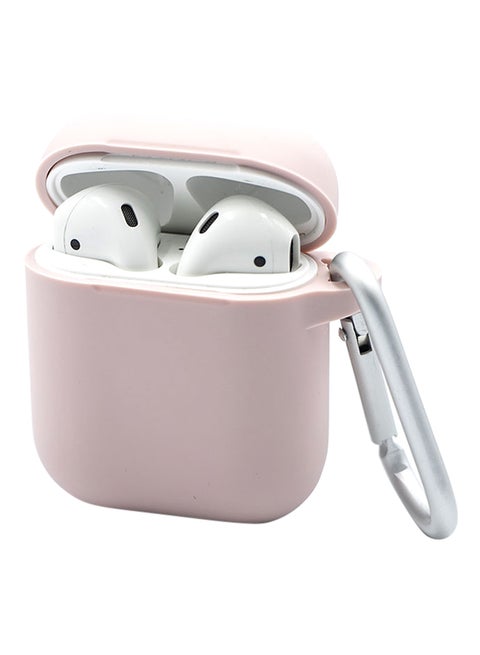 حافظة حماية من السيليكون السائل لـ Apple AirPods وردي