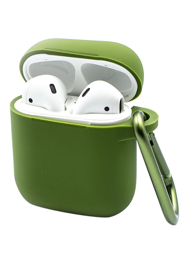 حافظة حماية من السيليكون السائل لـ Apple AirPods أخضر