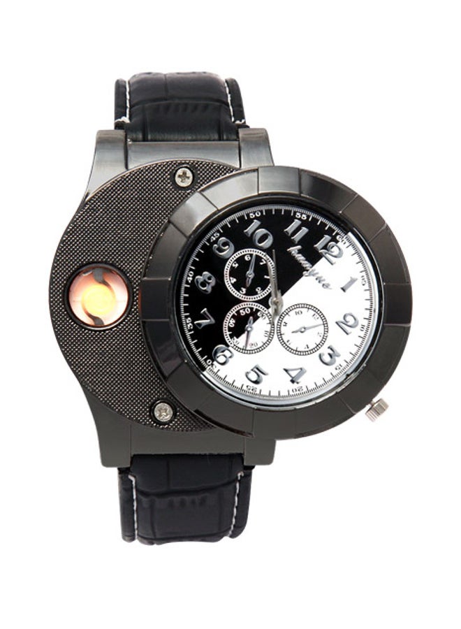 هوايو ساعة يد مزودة بقداحة للرجال