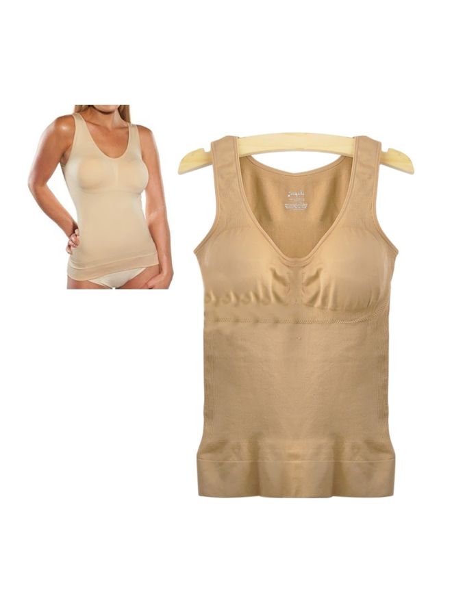 Sleeveless Shapewear Corset Camel  - Image 3