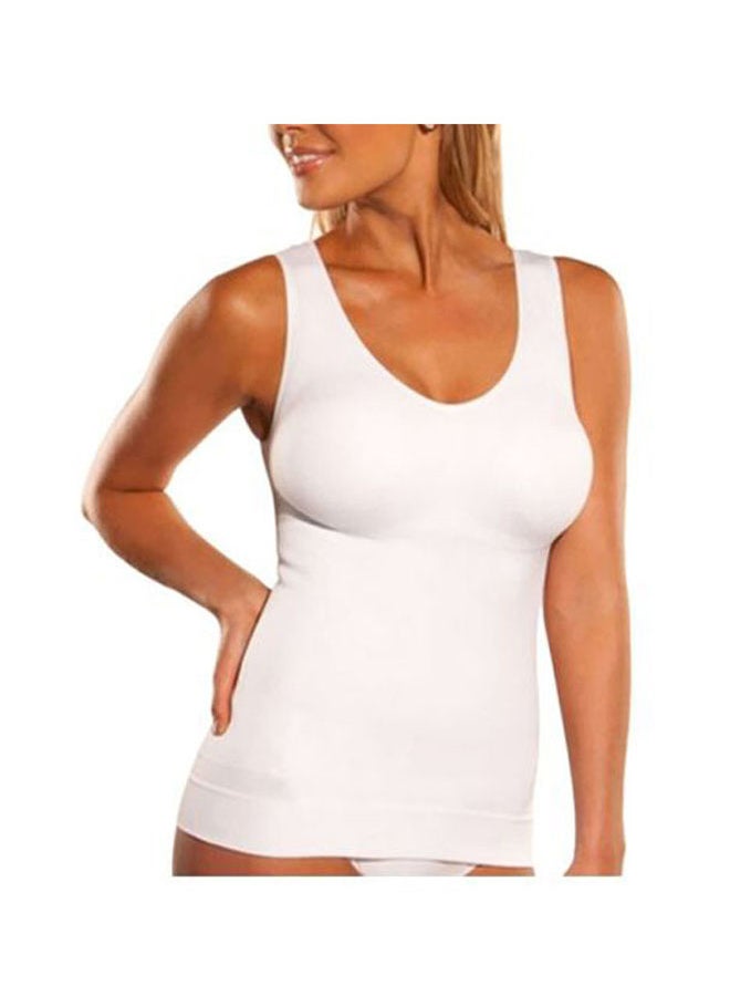 Sleeveless Shapewear Corset White  - Image 1