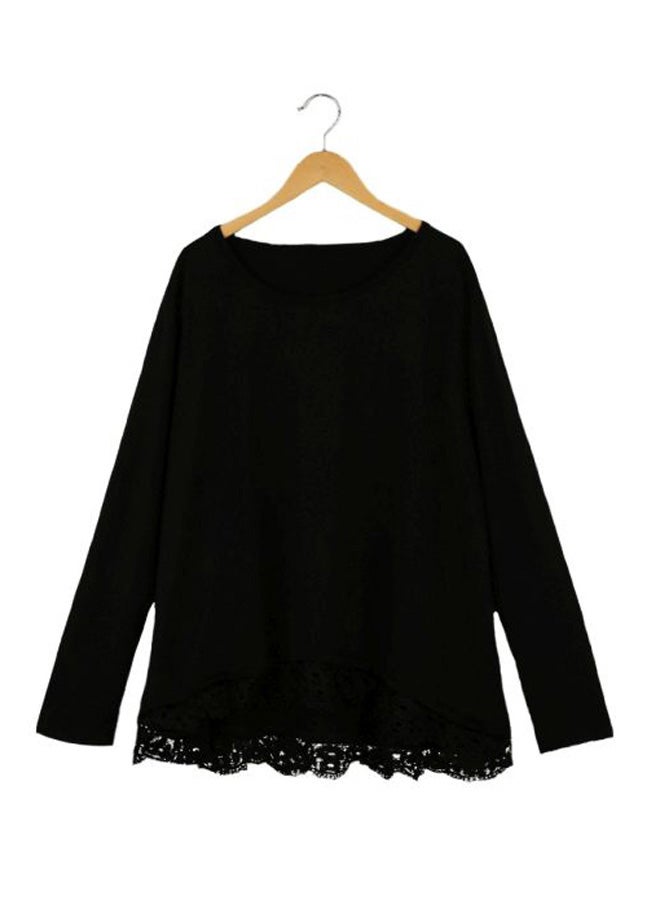 Generic - Irregular Hem Tunic Black - Image 1