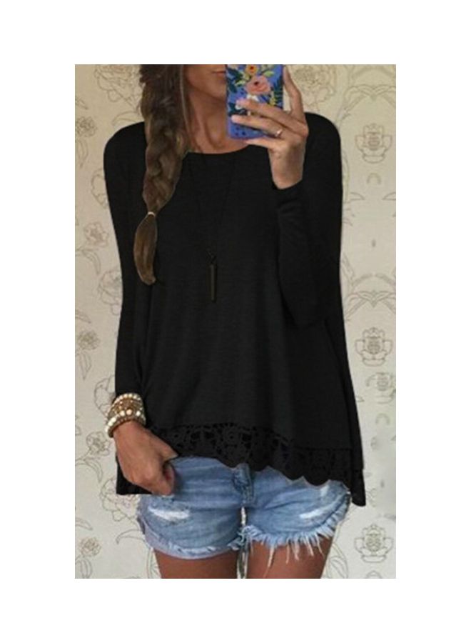 Generic - Irregular Hem Tunic Black - Image 1