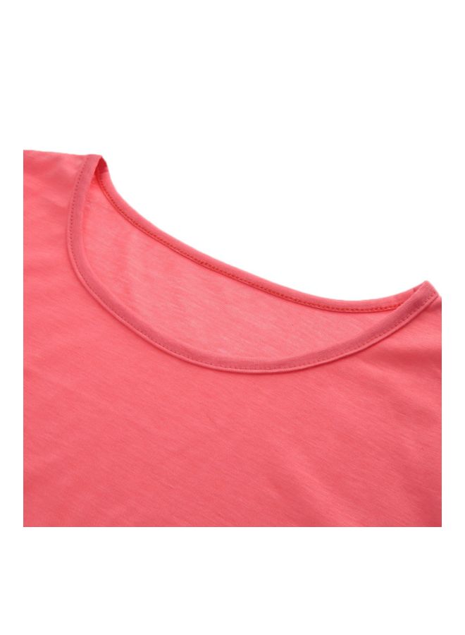 تونيك بحافة غير منتظمة وردي - Image 3