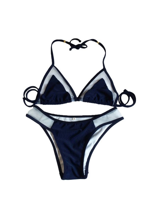 2-Piece Bikini Blue/White - Image 1