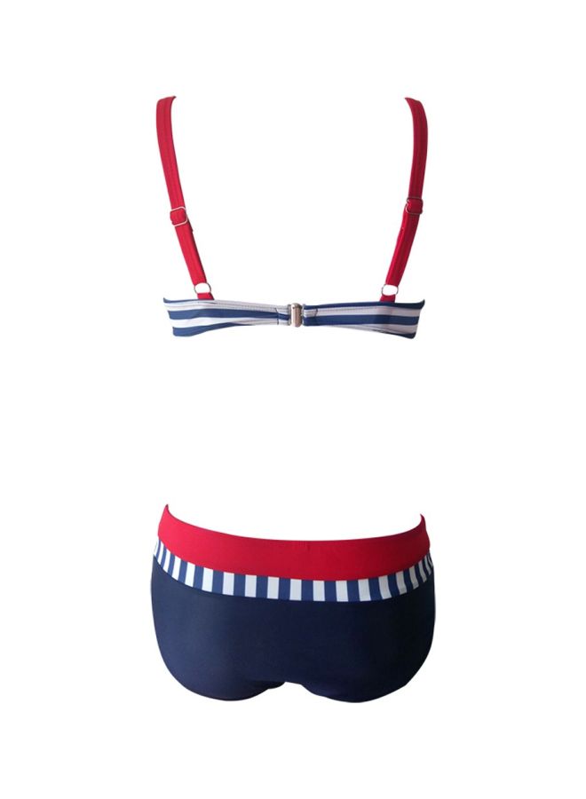 2-Piece Bikini Blue/Red - Image 2
