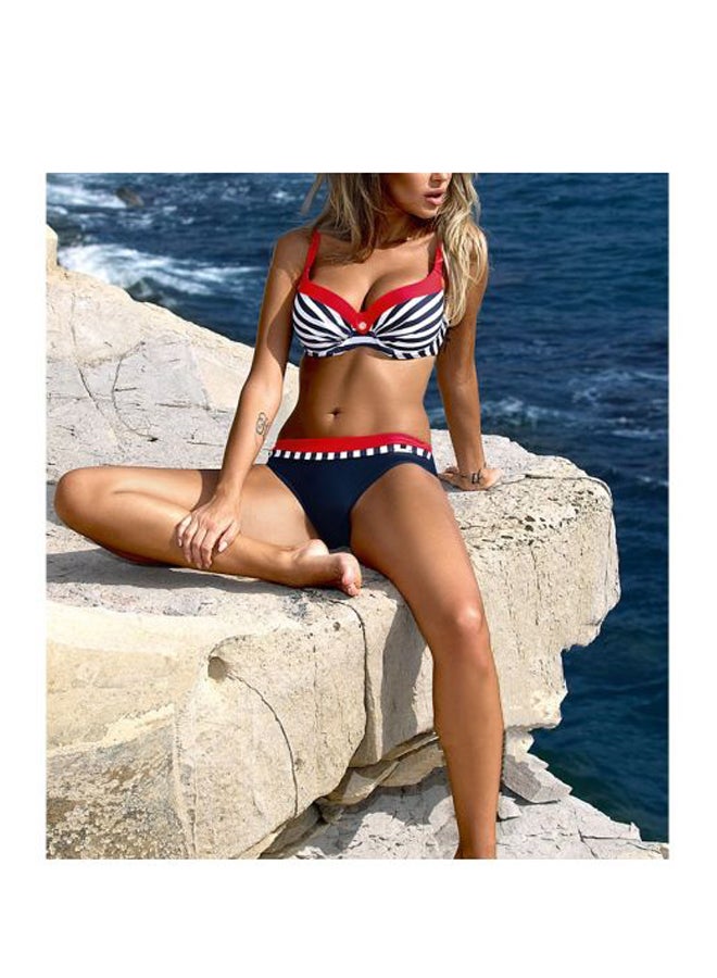 2-Piece Bikini Blue/Red - Image 3
