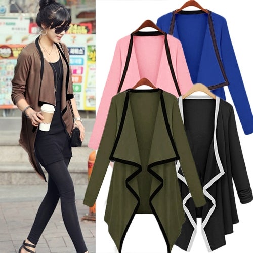 Generic Long Sleeves Cardigan Blue/Black  - Image 2