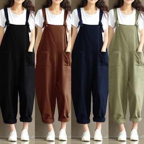 Sleeveless Dungarees Blue  - Image 5