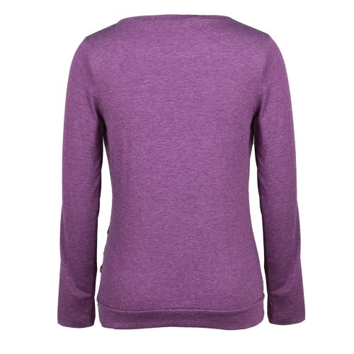 Long Sleeves T-Shirt Purple  - Image 4