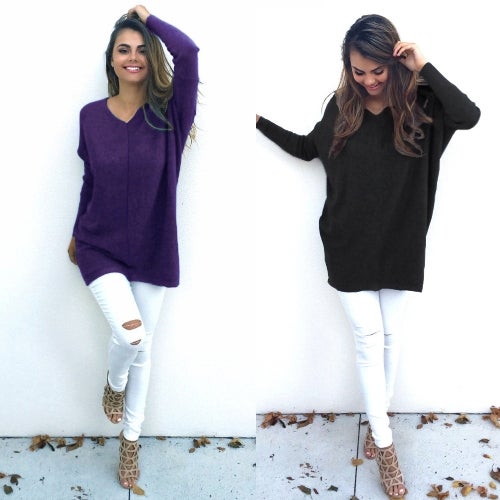 V-Neck Pullover Purple  - Image 3