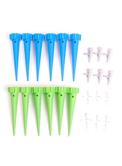 Plant Waterer Self Watering Spikes with Slow Release Control Valve Switch Multicolour
